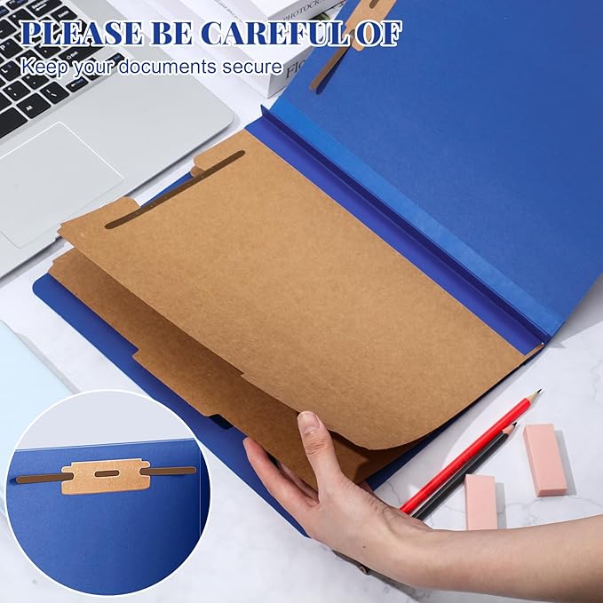 Skyygemm 48 Pcs Classification Folders Letter Size, 2 Divider Pressboard File - Image 4