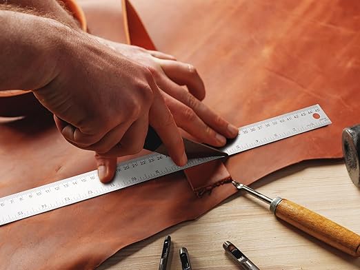 Metal Ruler with Cork Backing, 18 Inch Stainless Steel Rulers 18 Inch Metal - Image 7