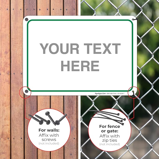 Custom Sign, Personalized Metal Signs, Customize - Image 4