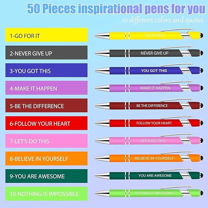 Greengines 100 Pcs Inspirational Pens - Image 2