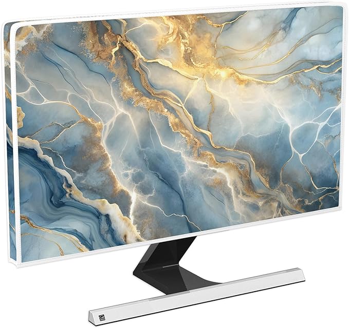 Baocicco Gold Blue Waterproof Screen TV Cover 45, 48 Inch Modern Full Body by Baocicco