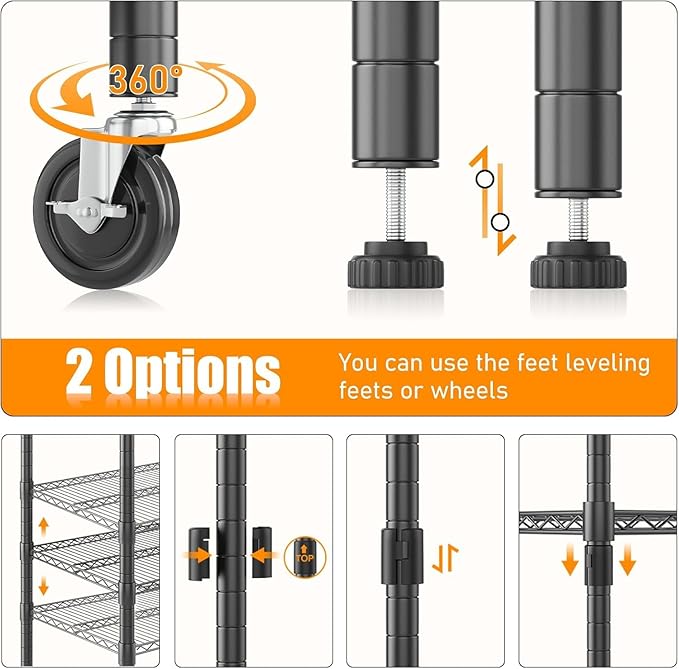 Himimi 4 Tier Wire Shelving - Image 6