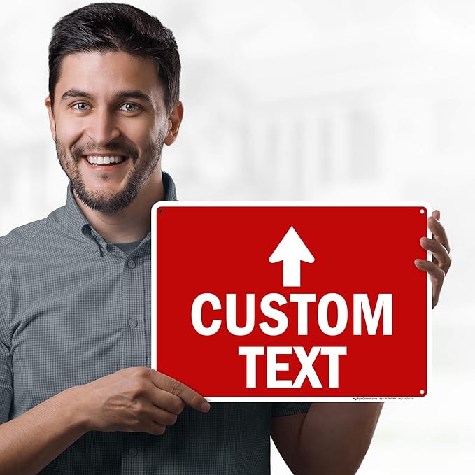 Custom Arrow, Custom Directional Sign, Up Arrow, 10x14 Inches, Rust Free .040 - Image 2