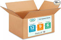 Medium Moving & Shipping Boxes 12x9x6 inches by IDLPackaging