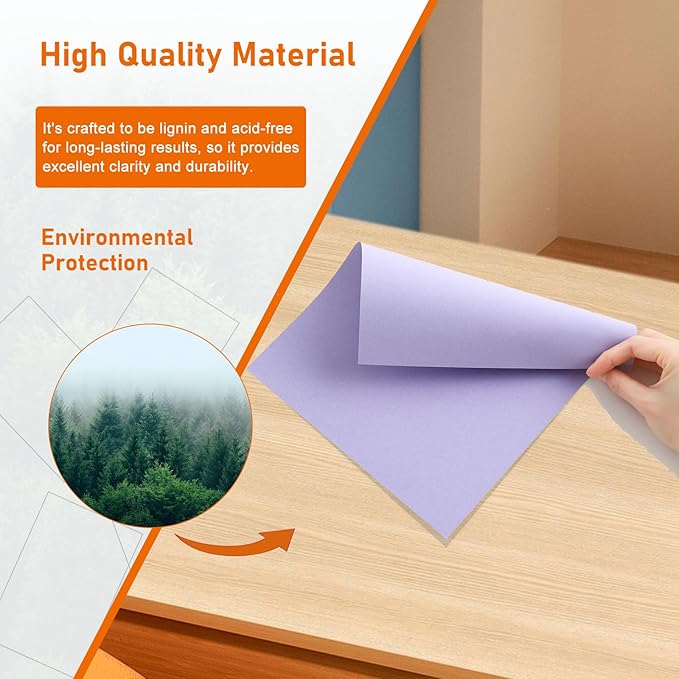 Guakicae 32 Sheets Light Purple Cardstock 8.5 x 11 Craft Paper, 230gsm/80lb - Image 5
