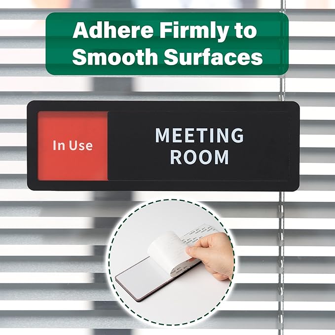 Conference Room Office Door Sign Do Not Disturb, Versatile In-Use/Available - Image 4