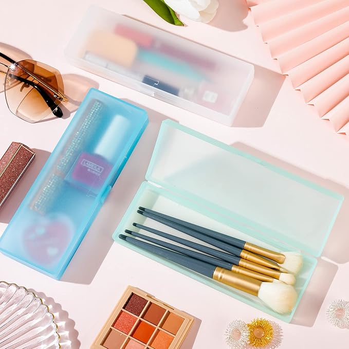 Fainne 24 Pcs Plastic Pencil Case Bulk Pencil Boxes Plastic Stationery Case - Image 5