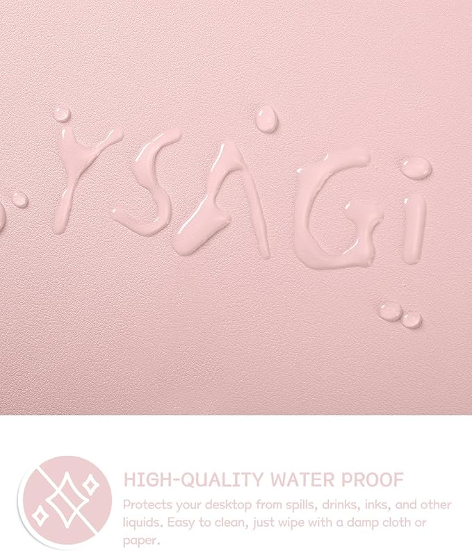 YSAGi Non-Slip Leather Desk Pad Blotter, Waterproof Laptop Computer Desk - Image 4