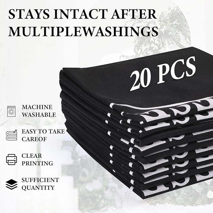20 Pcs Reserved Chair Signs Cloth Church Placeholder Reserved Pew Signs Chair - Image 3