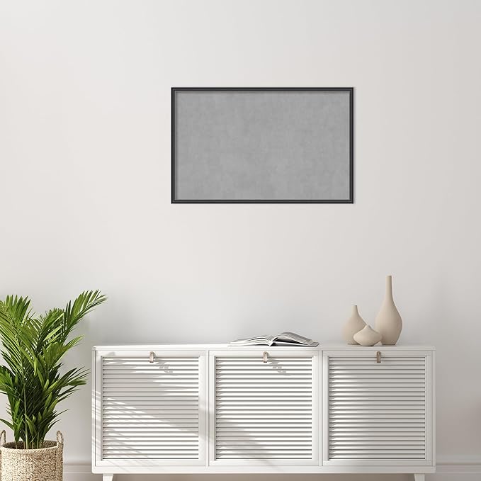 Amanti Art Black Framed Magnetic Board 21x33 Large Vision Board - Image 5