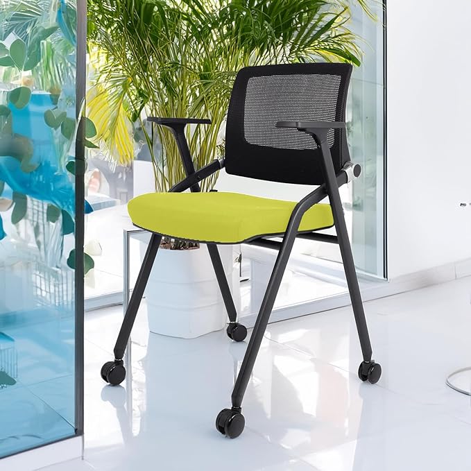 SLKJChr 4 Pack Foldable Office Chairs - Image 2