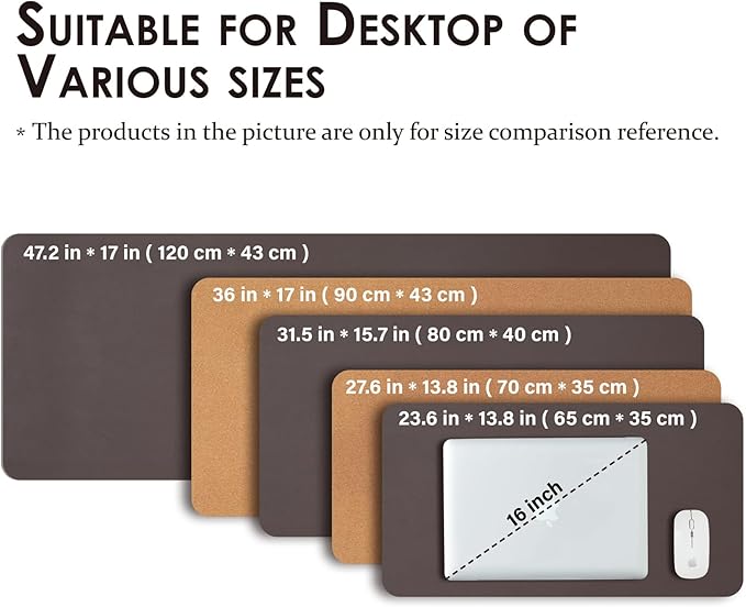 Cork Desk Mat - Small Dual-Sided Desk Pad - Image 5