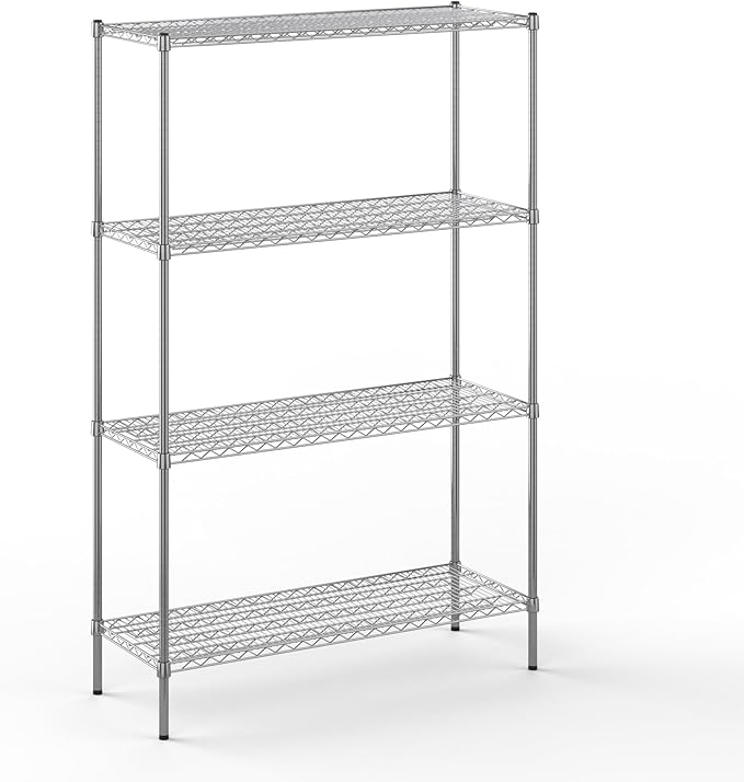 Regal Altair 18" Deep x 48" Wide x 74" Height Wire Shelving Kit | 4-Tier | NSF by Regal+Altair