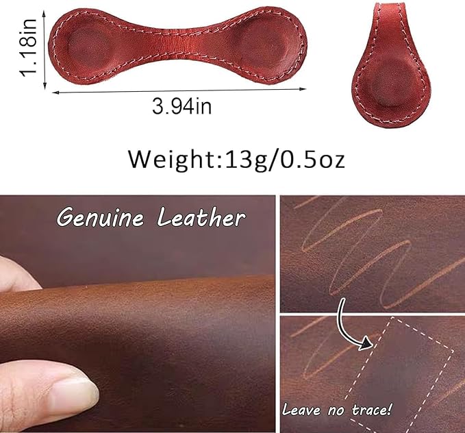 Artlaza Personalized Magnetic Leather Bookmark, 26 Letters Custom Leather - Image 8