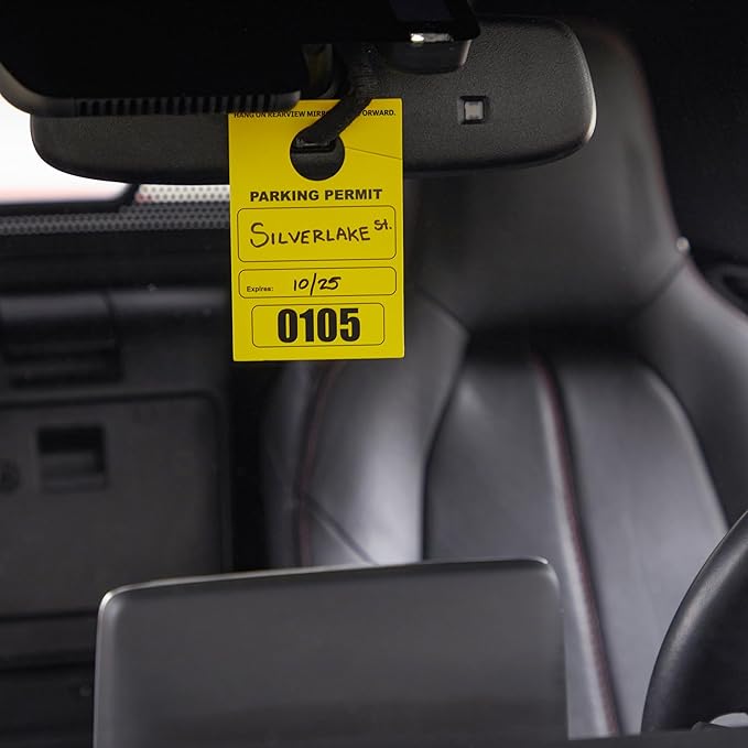 Juvale Rectangular Parking Permit Hang Tags - Image 2