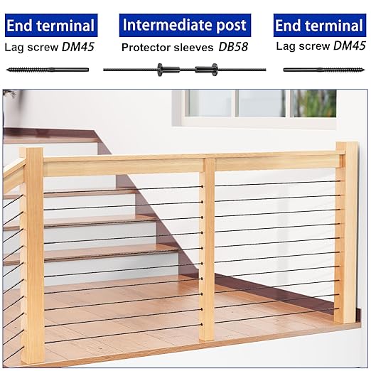 100 Pack Cable Railing Protector Sleeves - Image 6