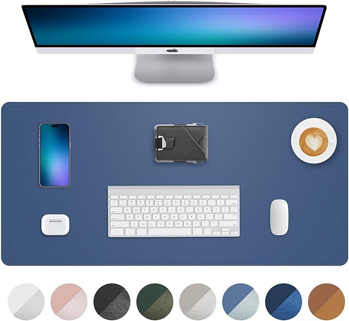 Non-Slip Desk Pad, Mouse Pad, Waterproof PVC Leather Desk Table Protector by AFIING