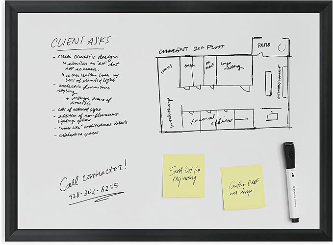 U Brands Magnetic Dry Erase Board White Board - Image 3