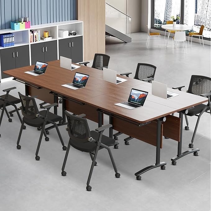 czxhaery Conference Room Table, Flip Top Conference Table The Folding - Image 7