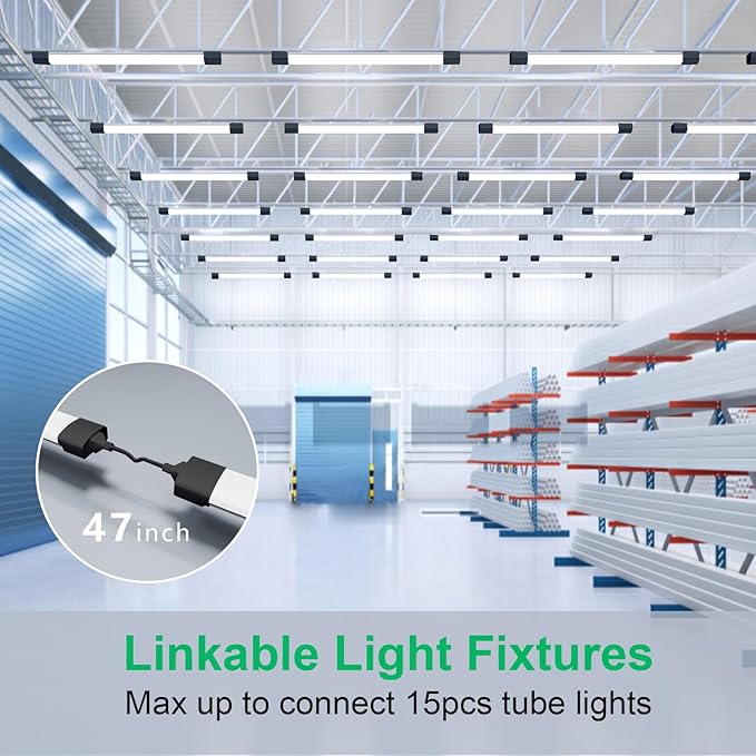 Modlicht Plug in Light 4FT 5000K Linkable LED Tube Shop Closet Under-Cabinet - Image 3