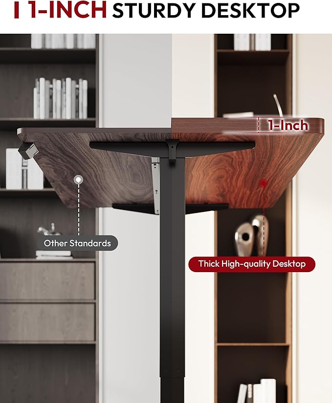 SANODESK Electric Standing Desk 55 x 28 Inches Whole-Piece Desktop Height - Image 6