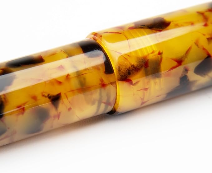 Conklin All American Fountain Pen in Tortoiseshell – Broad Nib, Vintage Design - Image 3