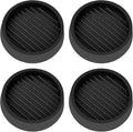 VOCOMO 2X2 Round Rubber Caster Cups, Non Slip Furniture Pads, Anti-Slip Gripper by VOCOMO