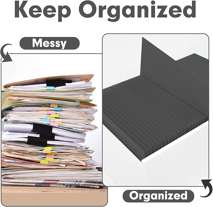 Two Pocket Folders, PANDRI 30 Pack 2 Pocket Folders, Letter Size Paper File - Image 3