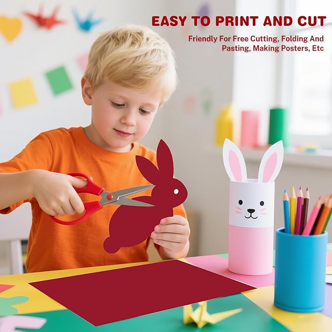 Cardstock 8.5 X 11, 40 Sheets Christmas Red Card Stock, 75lb/ 200gsm Copy Paper - Image 5
