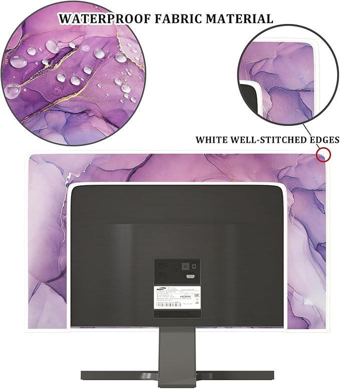 Baocicco Fashion Violet Marble Waterproof 32 Inch Anti-Static Dustproof - Image 3