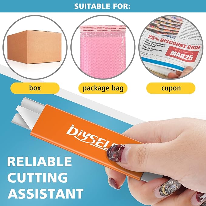 DIYSELF 12 Pack Box Cutters, Utility Knife Retractable, Exacto Knife, Box - Image 4