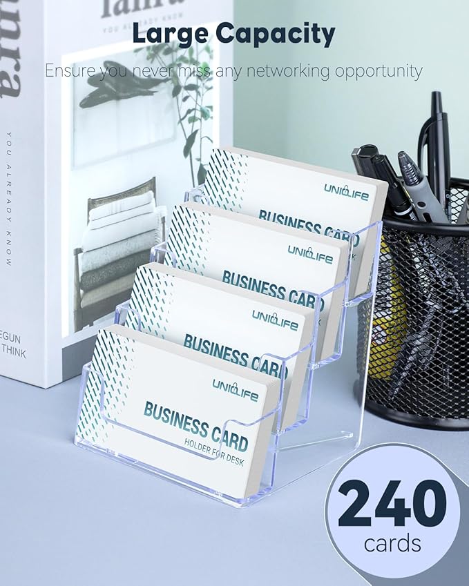 Uniclife Acrylic Business Card Holder - Image 2