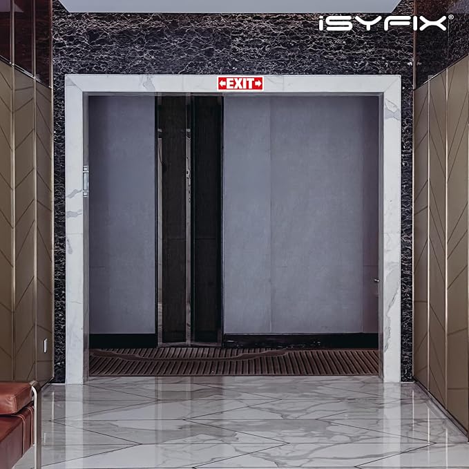 iSYFIX Exit Signs Stickers 12 Pack 12x4 Inch - Image 2