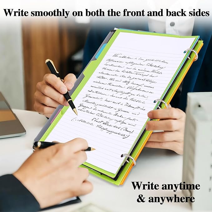 Tashkummy 360 Degree Pivotable Binder, Upgraded 3 Ring Binder 1 inch 4 Pack - Image 8