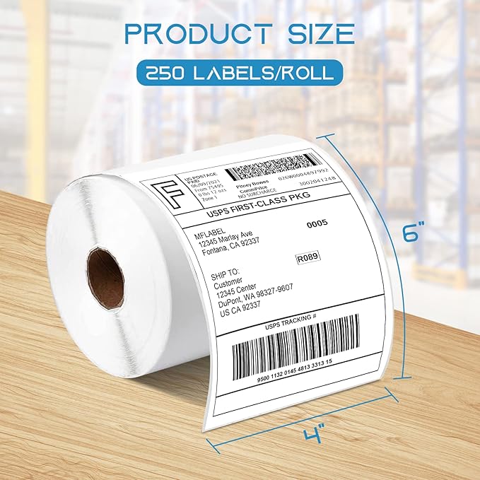 MFLABEL 4x6 Direct Thermal Shipping Labels - Image 2