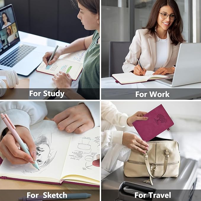 PERCUN Dotted Journal Notebook for Men & Women, 160 Pages Dot Grid notebook for - Image 7