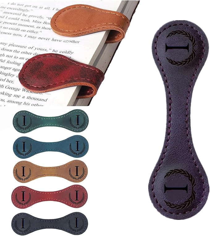 Personalized Magnetic Bookmark, 26 Custom Letters, Handmade by Artlaza