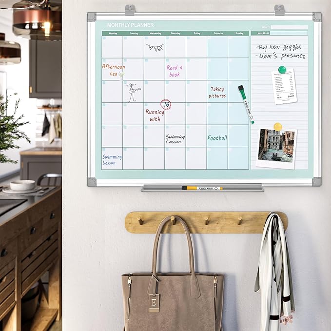 MAKELLO Dry Erase Calendar for Wall 24" x 18", Kitchen and Bedroom - Image 7