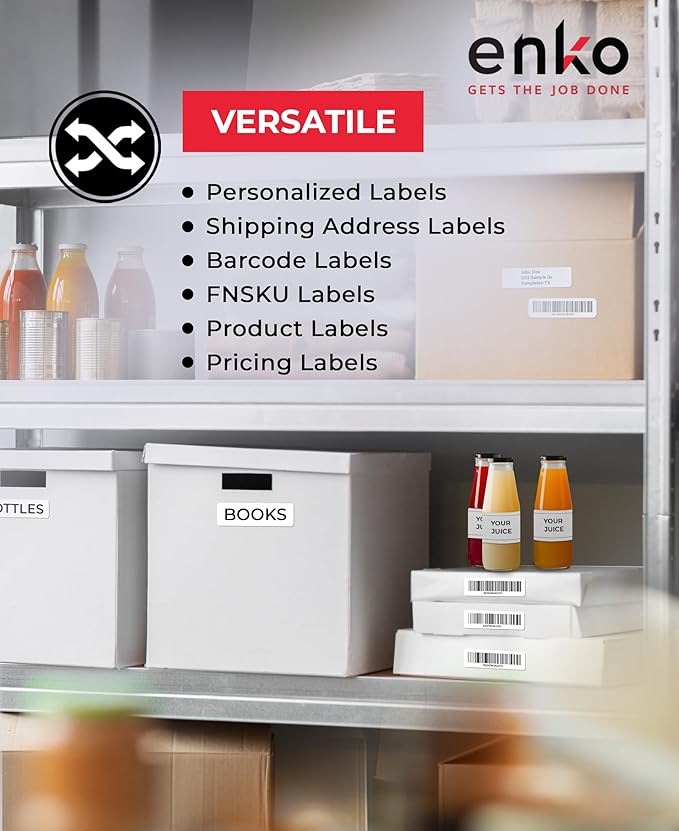 enKo 8000 Labels, 1/2" x 1-3/4" - Image 4