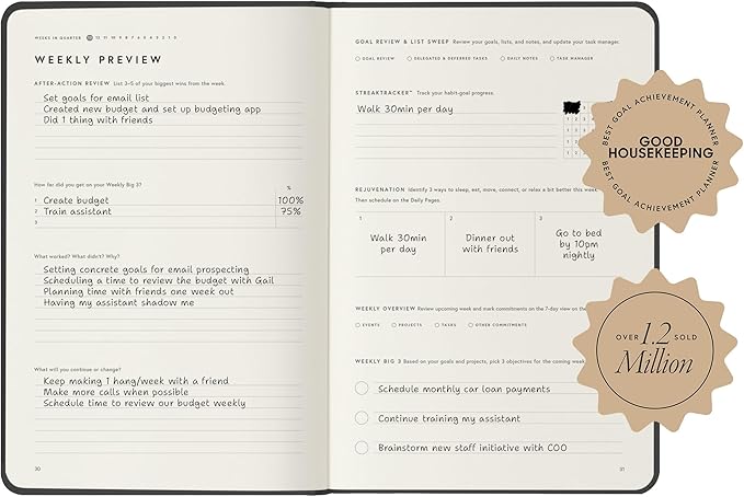 Full Focus Evergreen Linen Planner by Michael Hyatt - Image 3