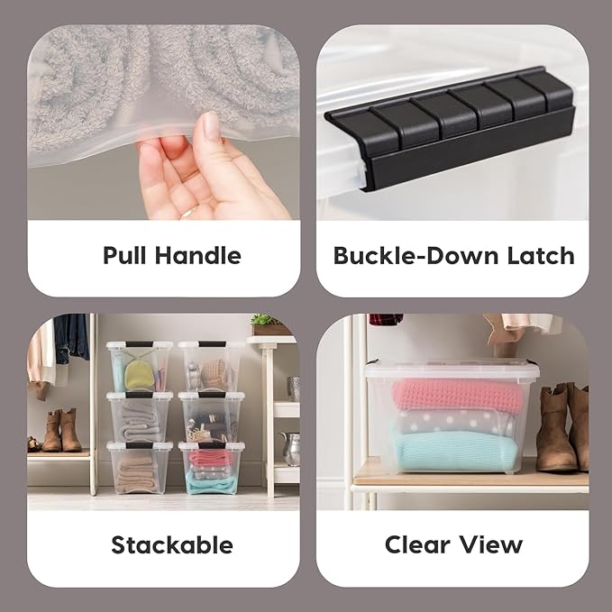 IRIS USA 19 QT Plastic Storage Box - Image 3