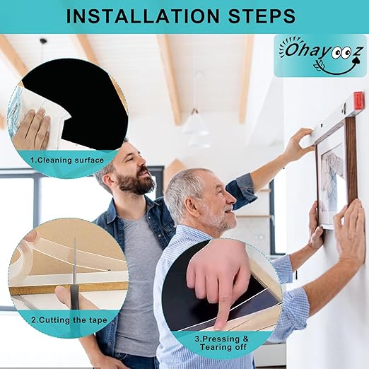 Ohayooz® Extra Strong Double Sided Tape Heavy Duty Removable 30FT, Photo Deco - Image 4