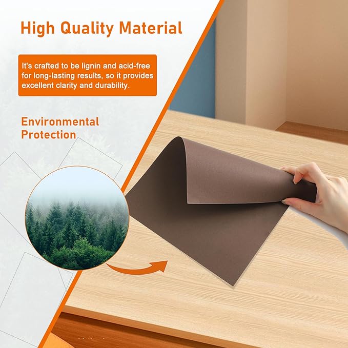 100 Sheets Coffee Shimmer Cardstock 8.5 x 11 Craft Paper, 92lb Premium Glossy - Image 5