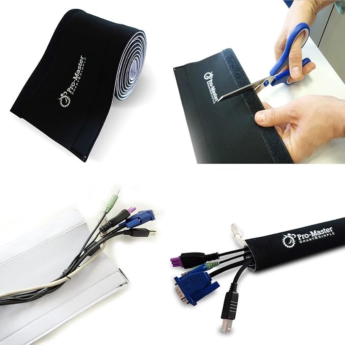 Premium 120" Cable Management Sleeve, Best Cords Organizer - Image 7