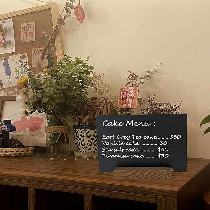 NEWNEWSHOW 8.7x12 Inch Double Sided Chalkboard Signs, Erasable Message - Image 7
