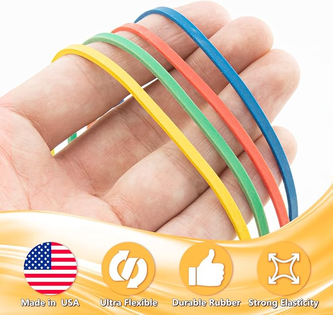 Bilinny Large Rubber Bands Heavy Duty, 1/2 LB, 7x1/8 inches, Made in USA - Image 5