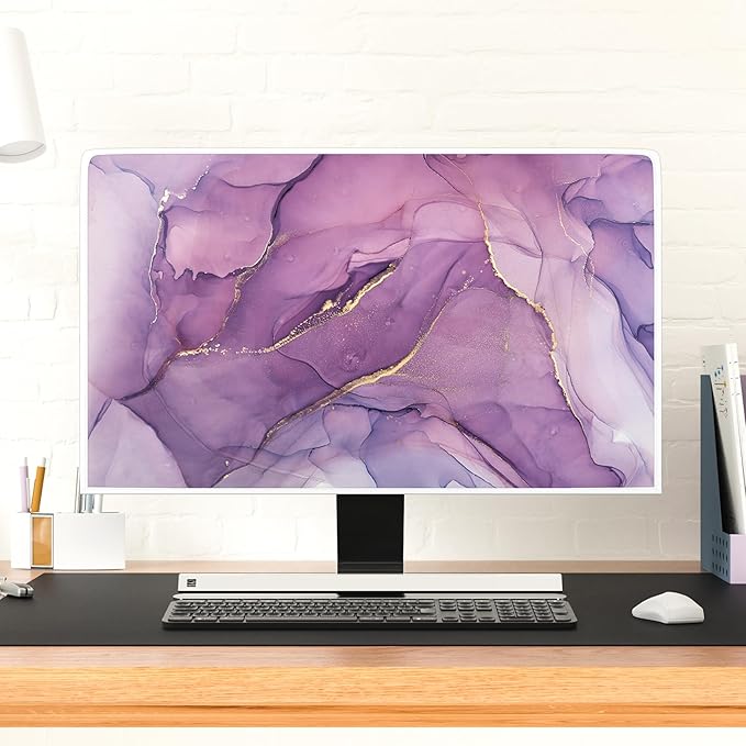 Baocicco Fashion Violet Marble Waterproof TV Dust Cover 58, 60 Inch Anti-Static - Image 4