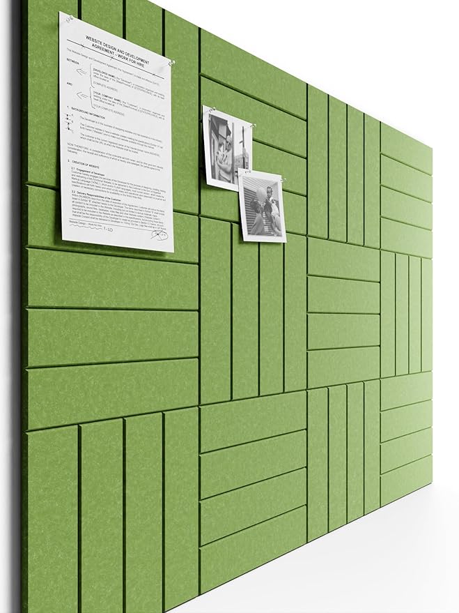 Bumusty Large Cork Board Alternative-47 x35 Felt Bulletin Board Tiles, by Bumusty