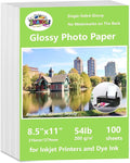 ZHADDLI Inkjet Glossy Photo Paper, 8.5X11 Inches, Compatible by Unknown