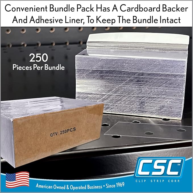 Price Data Channel Label Holder Chips, 2.5" L x 1.25" H, 10 Mil Thick, Gondola - Image 5